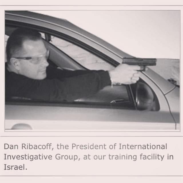 Dan Ribacoff conducting vehicle firearms training at an overseas training facility